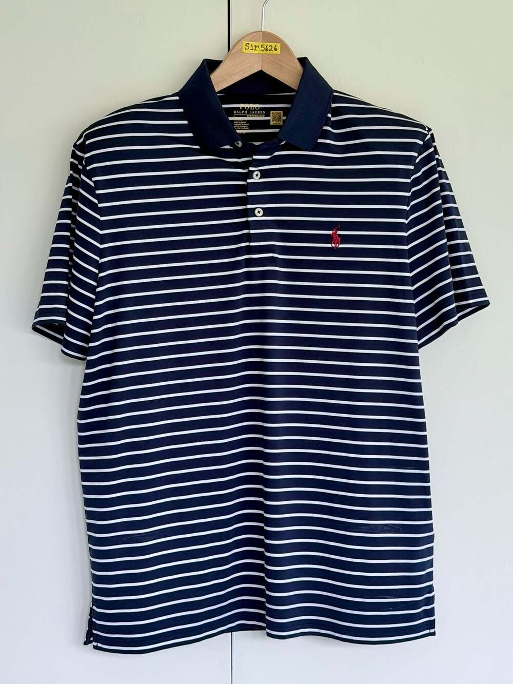 Polo Ralph Lauren Performance Classic Fit Striped Polo Shirt Size M